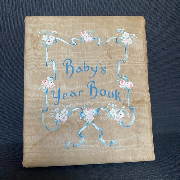 Baby’s Year Book Keepsake Journal Unused  Illustrated May Farini Antique Vintage - Picture 3 of 10